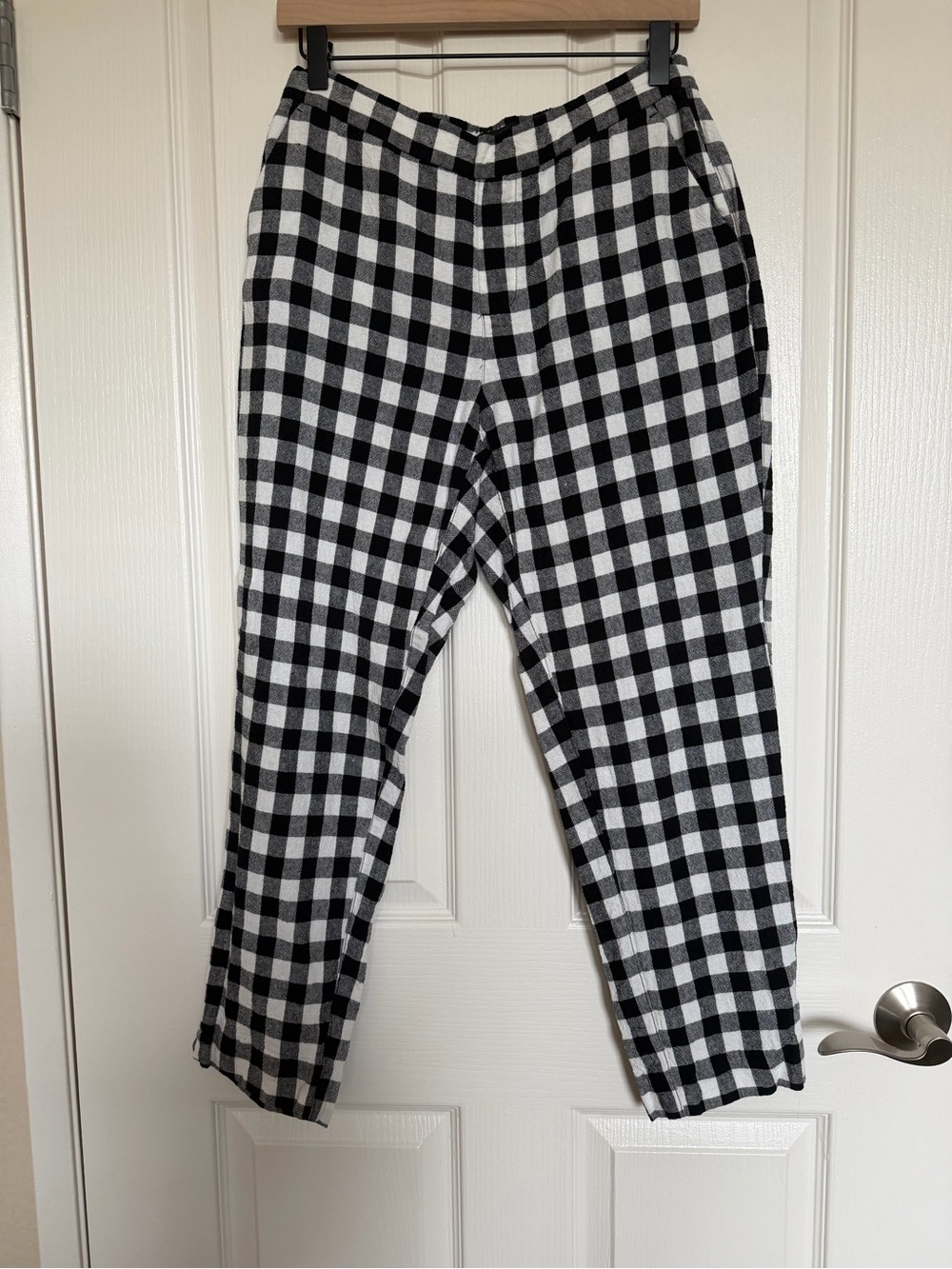 Banana Republic Black & White Gingham Pants